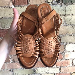 Brand New Frye Platform Sandals